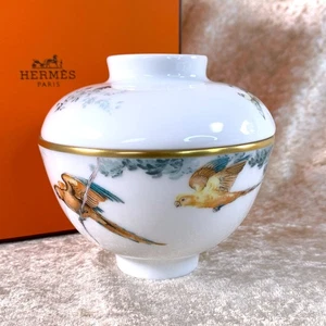 Vajilla de porcelana Hermes Paris Carnets d’Eecuur azucarero con estuche - Imagen 1 de 13