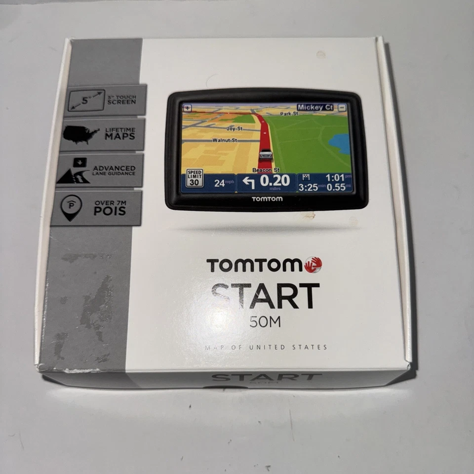 TomTom START 50 GPS 5" LCD Portable Navigation Set USA Maps NEW Open Box - Image 1 of 4