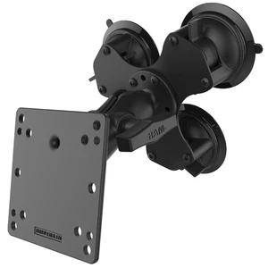 RAM Twist-Lock Triple Suction Cup 1.5" Ball Mount with 100x100mm VESA Plate - Picture 1 of 1