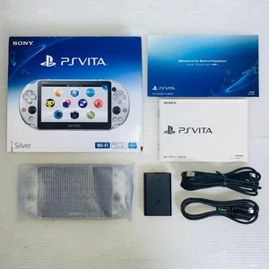 Sony PS Vita Hard PCH2000 ZA25 Handheld Silver Console RInitialized Wifi Model - Picture 1 of 5