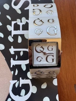 Nuevo Reloj Auténtico Supongo W10102L2 Blanco PLÁSTICO Brazalete G LOG OCUFF NUEVO CON ETIQUETA Foto 1 de 2