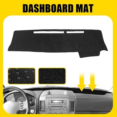 Alfombrilla para tablero de instrumentos negra antideslizante Nissan Titan 2004-2012 Foto 1 de 4