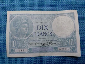 🇫🇷 France  20 Francs  WWII P-84  1939  vf  banknotes  111225-9 - Picture 1 of 3