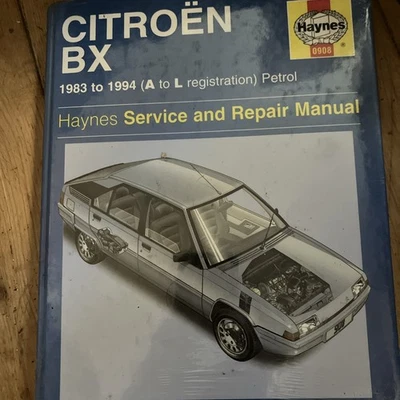 HAYNES WORKSHOP MANUAL 0908 CITROEN BX 1983 TO 1994 ( A-L REGISTRATION ) - Image 1 of 2