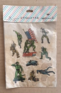 ultra rare Vintage 80er GIJOE Sticker Set ungeöffnet im Beutel von ARGENTINA Gi-joe - Bild 1 von 10