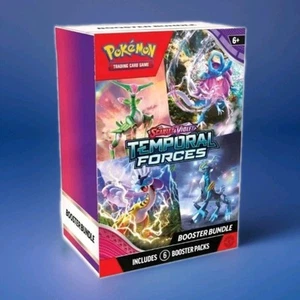 Pokémon: Scarlet & Violet Temporal Forces Booster Bundle Sealed Box New 6 Packs - Picture 1 of 3