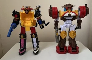 Power Rangers Ninja Steel Megazord + Bull Rider Megazord mit Waffen unvollständig - Bild 1 von 9