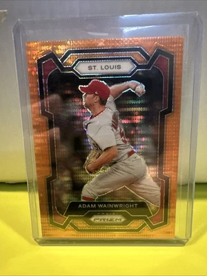 2024 Panini Prizm - Adam Wainwright #47 Orange Pulsar Prizm /399 - Image 1 of 2