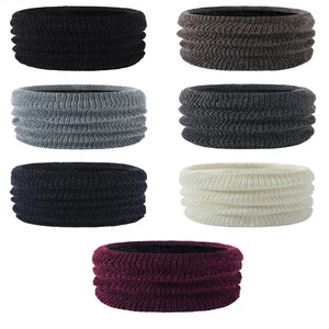 Sciarpa in maglia tinta unita invernale sciarpe snood donna calda unisex uomo sciarpe collo - Foto 1 di 18