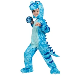 Realistisches blaues T-Rex Kostüm, Dinosaurier Kostüm mit Spielzeug Ei für Kinder, Kleinkind... - Bild 1 von 6