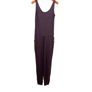 Pact Tank Jumpsuit Damen mittelbraun Bio Baumwolle leicht den ganzen Tag Kordelzug - Bild 1 von 6