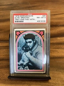 1978 Donruss Elvis Presley GRADED PSA 8 Trading Card #28 - Foto 1 di 2