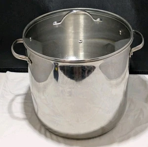 Tools of the Trade Stainless Steel 16 Qt. Covered Stockpot Stainless Steel LNC - Picture 1 of 8