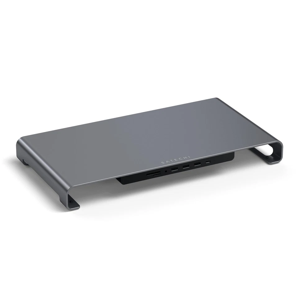 USB C Hub Monitor Stand for Desk with USB-C Data Port, 3 USB 3.0 Ports, Micro... - Image 1 of 4
