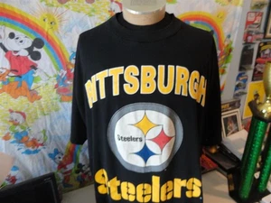 Vintage 90er Pittsburgh Steelers NFL Football weiches dünnes Nachthemd T-Shirt 4XL - Bild 1 von 4