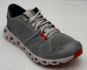 On Cloud X Womens Sneakers 8 Alloy Gray Lily Pink Lace-Up Running Shoes 40.99041 - Picture 1 of 10