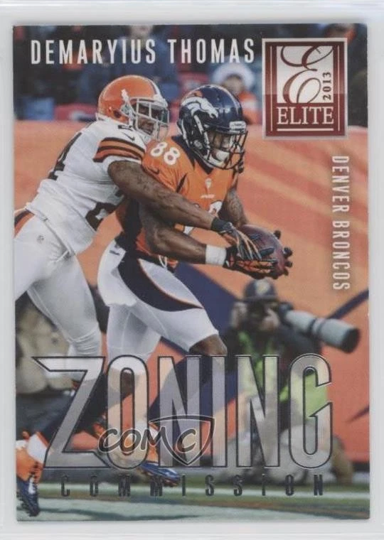 2013 Panini Elite Zoning Commission Silver Demaryius Thomas #20 - Image 1 of 2