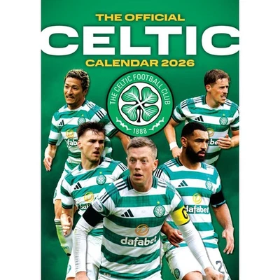DANILO PROMOTIONS LTD 2026 Calendar Celtic FC Month to View A3 Football Calendar Official Product