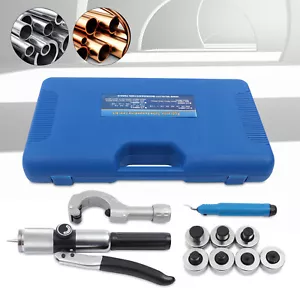 Hydraulik HVAC Rohr Schlauch Expander Pressen 7 Hebel Werkzeugköpfe Kit 3/8" - 1-1/8" - Bild 1 von 12