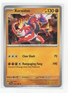 Pokemon Scarlatto e Viola NON Olo Raro Koraidon 124/198 - MAZZO ESCLUSIVO - Foto 1 di 1