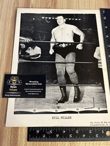 Bill Miller original 1960s wrestling promo photo NWA AWA WWF WWE Vintage - Picture 1 of 5