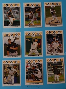 Set 19 carte Topps Pittsburgh Pirates Team 2008 serie 1 e 2 - Foto 1 di 3