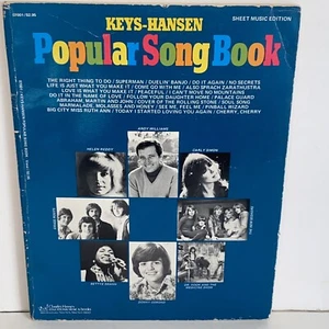 Vintage 1960s-1970s Keys Hansen Popular Song Book Sheet Music 23 Song Collection - Picture 1 of 13