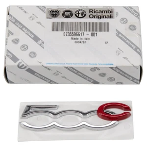 ORIGINAL Fiat Emblem Schriftzug B Säule 500 C (312_) links / rechts 735596617 - Bild 1 von 3