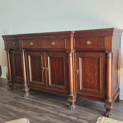 Buffet Cabinet Martha Stewart with 4 doors, adjustible shelves, solid wood, - Image 1 of 4