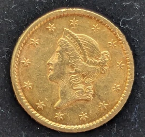 1853 $1 Liberty Head Gold Coin High Grade Uncertified Ungraded - Picture 1 of 2