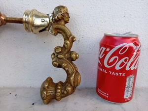 Gorgeous Wise Men Figural Solid Brass Door Knocker Salvage Antique Old Hardware - Picture 1 of 17