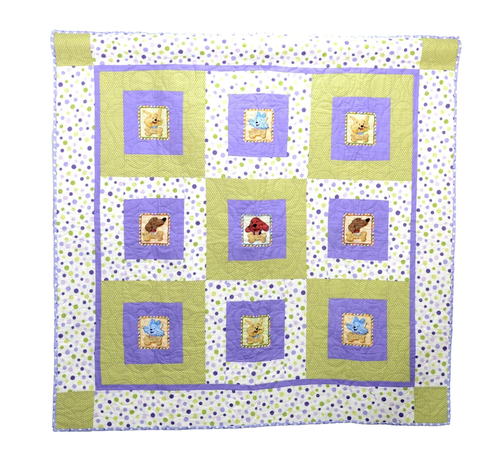 Colcha acolchada para colgar en la pared, cortina o bebé Clifford the Big Red Dog and Friends Foto 1 de 4