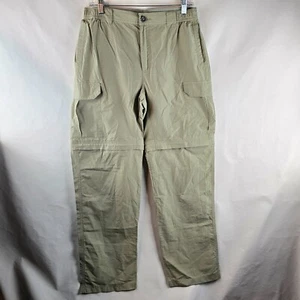 Columbia Pants Mens Small 32x32 Beige Ripstop Convertible Hike Outdoors Gorpcore - Picture 1 of 11
