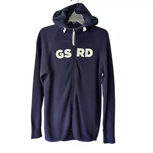 G Star Raw Hoodie Womens Medium Full Zip Blue Logo GSRD Sweater Light Garment - Picture 1 of 14
