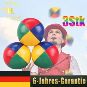 3Stk Jonglierbälle Freizeitsport Zirkus-Bälle Jonglier Set für Kinder Erwachsene - Bild 1 von 8