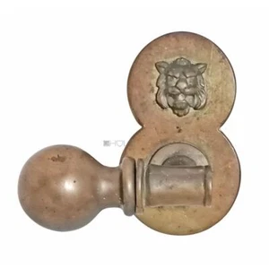 Türknauf antik Bronze Löwenkopf alt Türgriff 13cm links - Bild 1 von 2