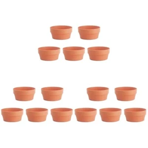 3 PCS Pflanztopf Flach Rund Pflanzschale Terracotta Runder Blumentopf - Bild 1 von 12