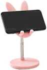 Cyrank Cell Phone Stand, Cute Bunny Phone Holder Angle Height Adjustable Cell