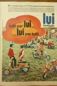 # advertising pubblicita' LAMBRETTA LUI 50 /1969 ALTRE DISPONIBILI ANNI '50 - Imagen 1 de 12