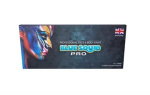 Blue Squid | PRO Face Paint - 12 Colour Classic Palette (12 X 10gr) NEW & SEALED - Picture 1 of 11