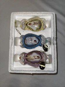 Set 3 Heavenly Messengers Porzellan Ornamente -2000 Bradford Exchange 38524 - Bild 1 von 19