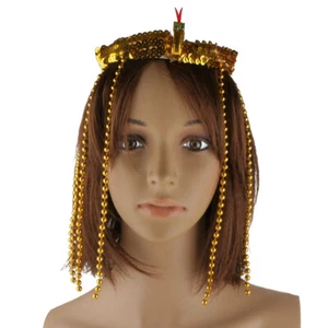 Cleopatra Headband Headdress Egypt Hair Band Headband Egyptian Queen Hair Chain - Picture 1 of 11