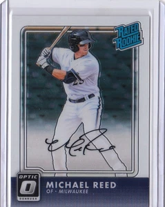 2016 Optic Rated Rookie Autogramm Auto Michael Reed #24 Brewers - Bild 1 von 1