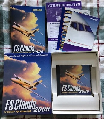 FS Clouds 2000 Addon For Microsoft Flight Simulator 2000 PC Game - CIB - Image 1 of 2