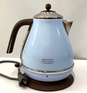 Delonghi KBOV1200J-AZ Electric kettle 1.0L Azzurro Blue Used from Japan - Picture 1 of 7