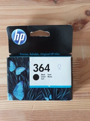 New/Sealed- HP 364 Black Cartridge - Genuine - Best use: aug 2020 Foto 1 de 3