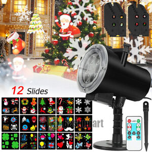Christmas Snowflake Projector Light LED Laser Outdoor Lamp Xmas Gift Party Decor