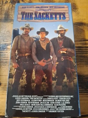 The Sacketts [VHS 1991] Tom Selleck, Sam Elliott / 2-Tape Set / Western 1979 - Image 1 of 4