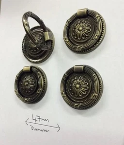 4 Vintage Style Drawer Handles,Round Drawer Pulls,drawer Knobs For Chests Etc . - Picture 1 of 6