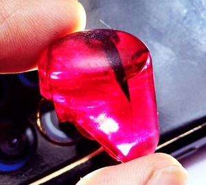 Natural Bloody Ruby Rough Loose Gemstone 59.20 Ct Certified With Free Gift - Picture 1 of 7